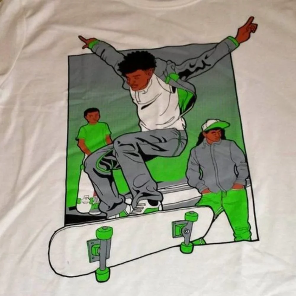 Children's Place boys t shirt white skateboarding size XXL 16